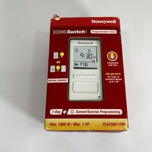 NEW Honeywell Econo Switch Pro 7-Day Programmable Timer Model PLS750C1000